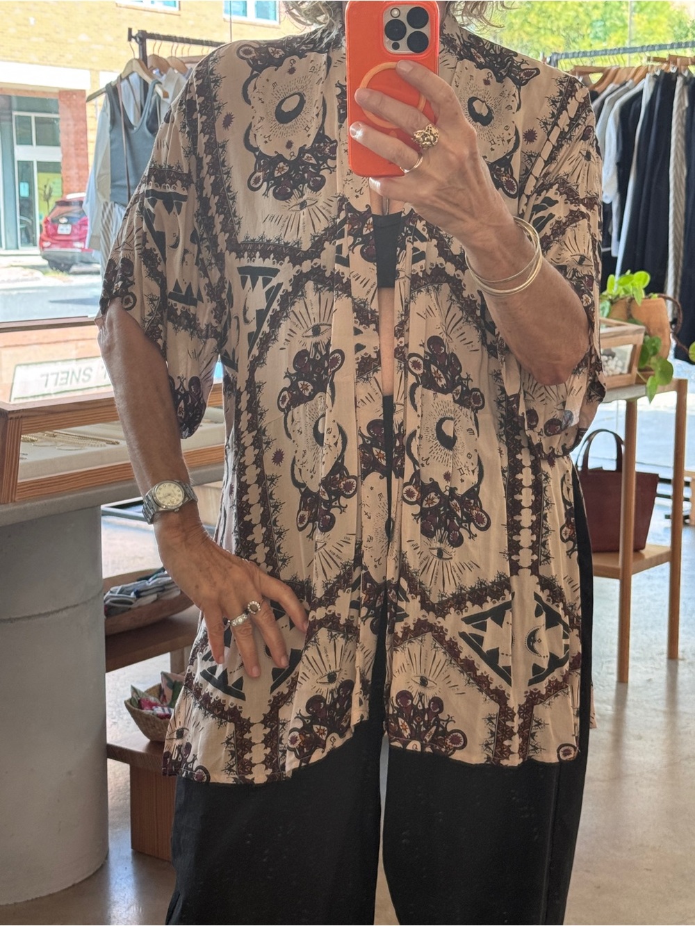 Cleobella Wrap with Cosmic Print Small